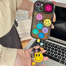 이미지를 갤러리 뷰어에 로드 , Jolicase Colorful Smile Keyring Camera Cover Case for iPhone 14 13 12 11
