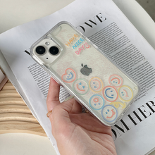 Load image into Gallery viewer, Jolicase Bling Glitter Smile Have a Nice Day Case for iPhone 14 13 12 11